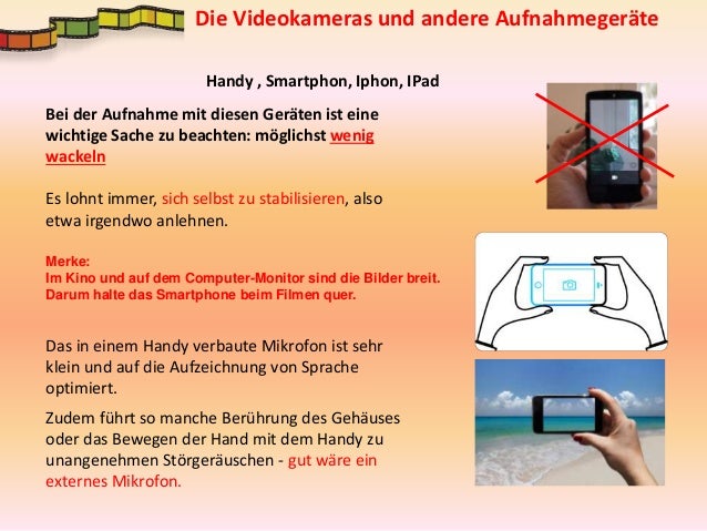 Was brauche ich um Kurzfilme zu drehen