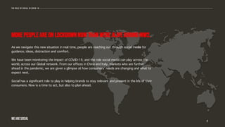 MORE PEOPLE ARE ON LOCKDOWN NOW THAN WERE ALIVE DURING WW2.
As we navigate this new situation in real time, people are rea...