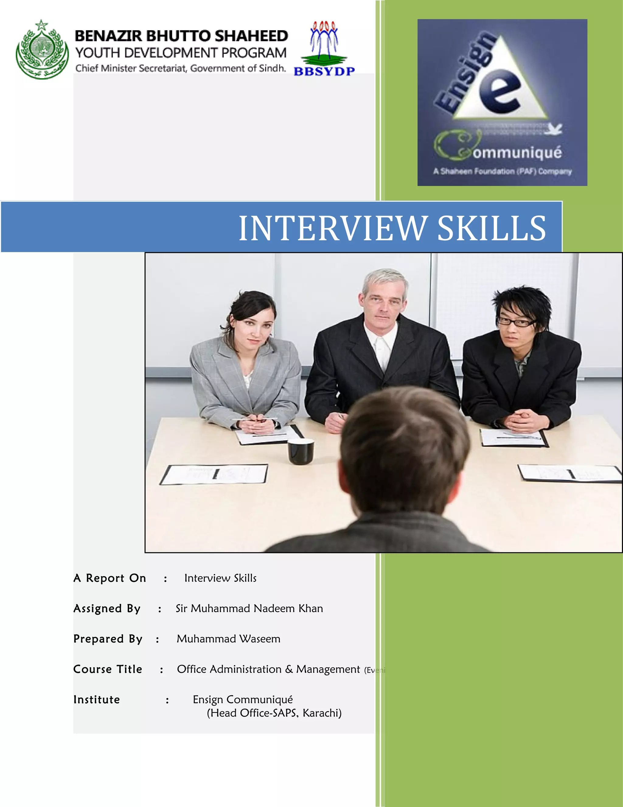 Interview skills | PDF