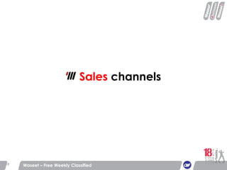 Sales  channels Waseet – Free Weekly Classified 