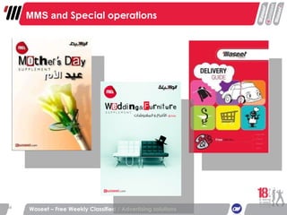 Waseet – Free Weekly Classified / Advertising solutions MMS and  Special operations 