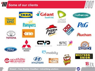 Waseet – Free Weekly Classified / Advertising solutions Some of our clients 