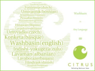 Washbasin
in
Any Language
=
 