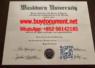 Washburn University diploma