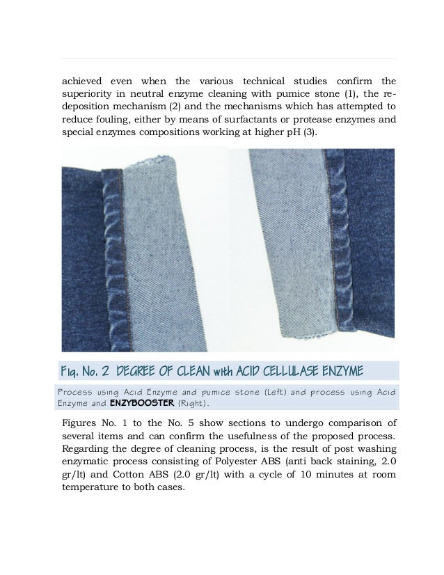 Washing Denim with Stone-free Process Enzybooster