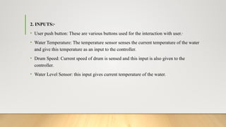 Washing machine case study: Types and Design metrics,Functional modes ...