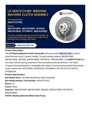 Wash Components Washing Machine Parts- PartsIPS.pdf