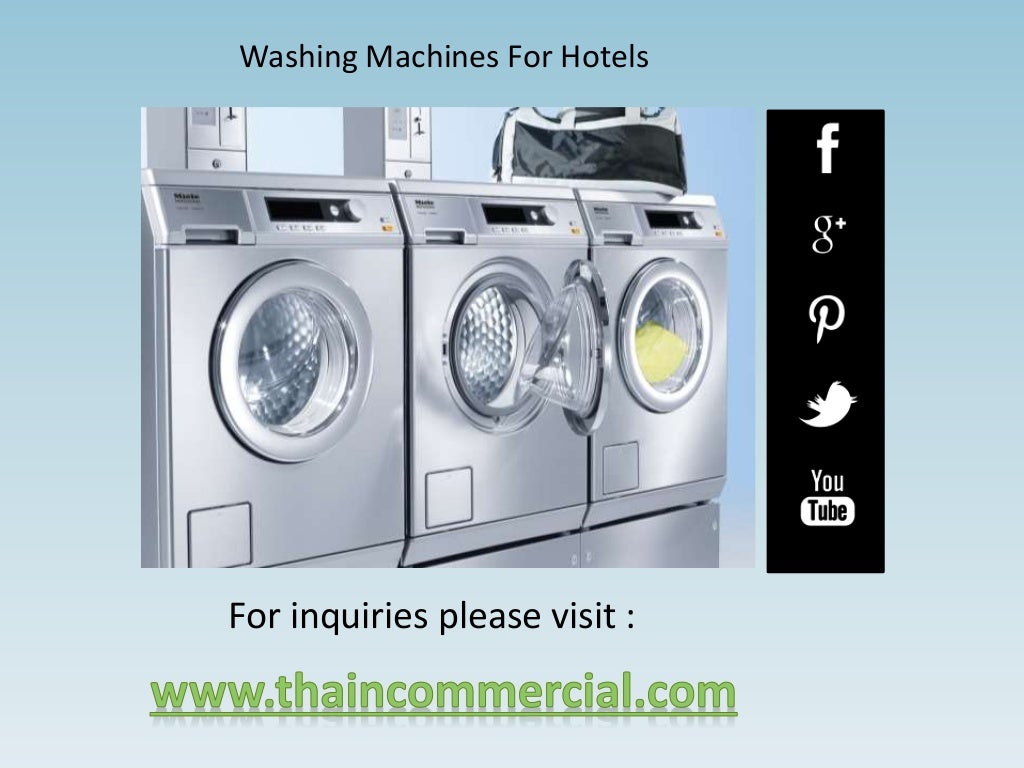 Washing machines for hotels