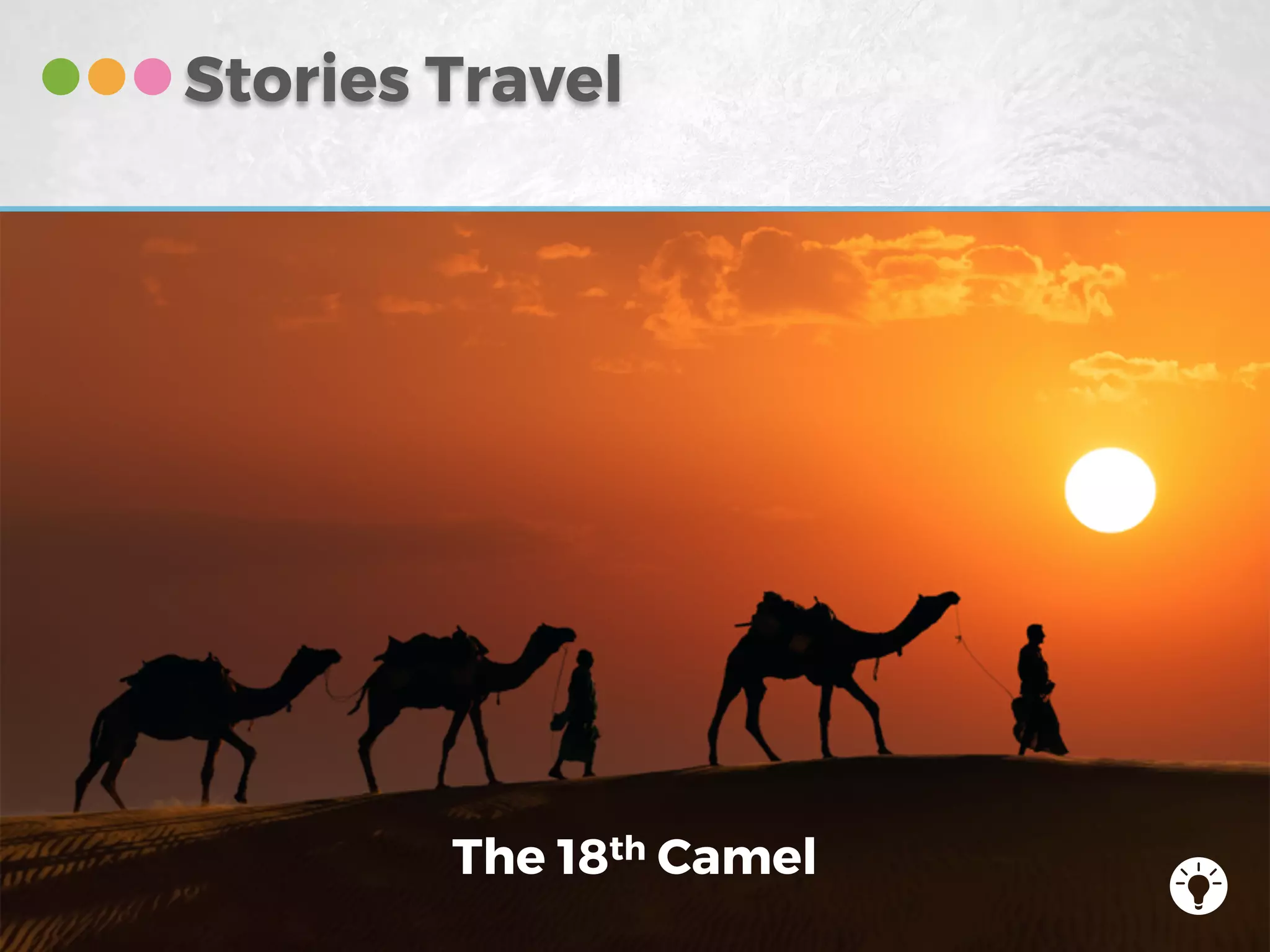 The 18th Camel
Stories Travel
 