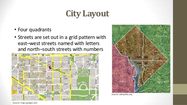 Washington Dc Quadrants Map Washington, D.c. Presentation