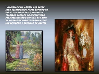 Maguetas é um artista que desde
cedo desempenhou papel definido no
ofício das Belas Artes, tendo seu
trabalho baseado no aprendizado
pela observação e prática. São mais
de 50 anos de vivência artística, que
lhe conferem a condição de Mestre
 