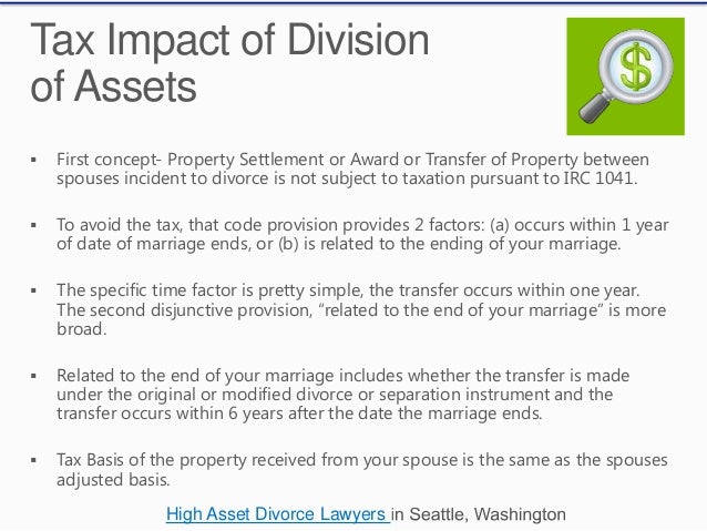 tax consquences in divorce in washington state washington state divorce