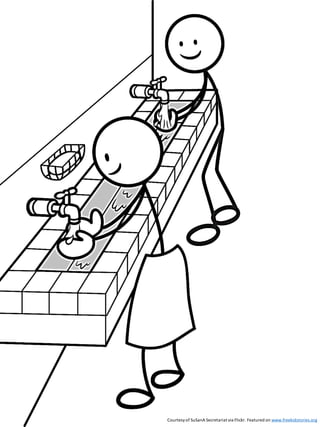 Wash Your Hands Coloring Pages