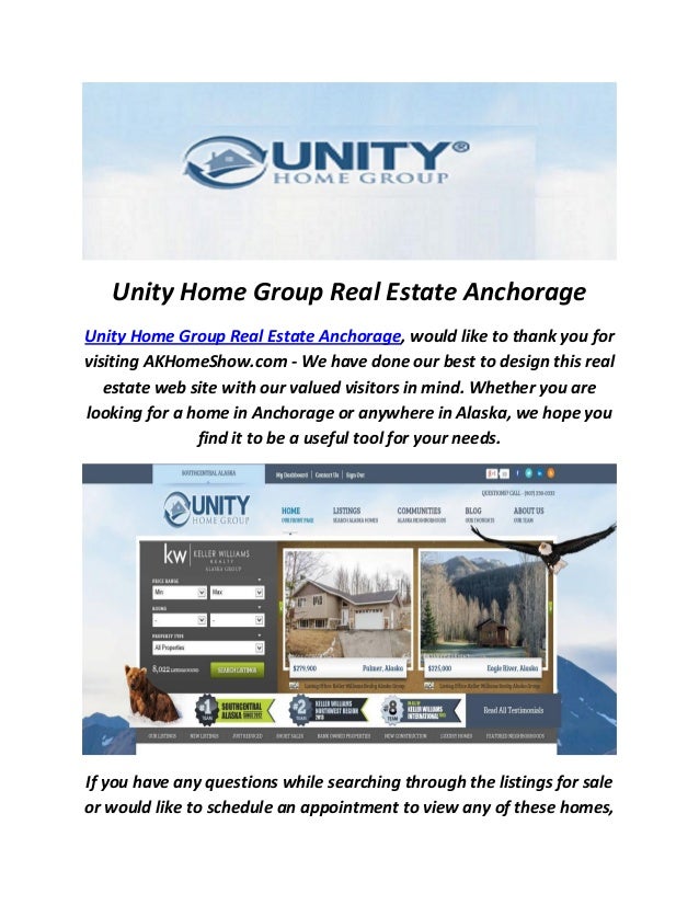Unity Home Group Real Estate Anchorage Wasilla Real Estate