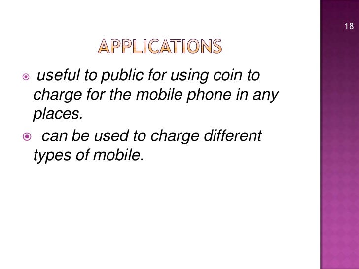 coin based mobile battery charger