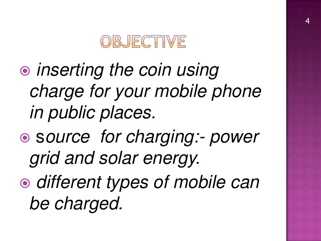 coin based mobile battery charger