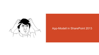 App-Modell in SharePoint 2013
 