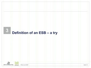 3 Definition of an ESB – a try 