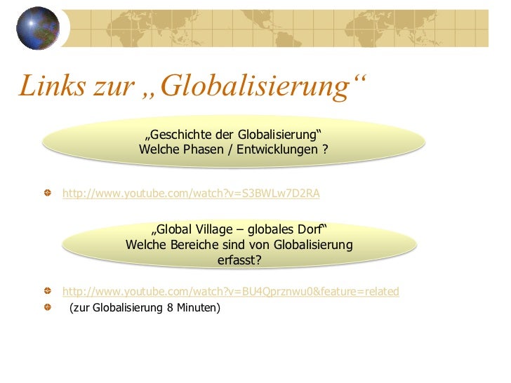 Was ist globalisierung