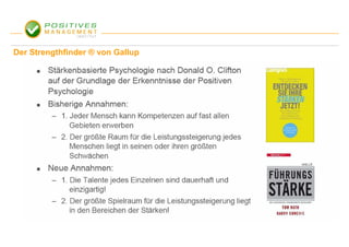 Der Strengthfinder ® von Gallup
 