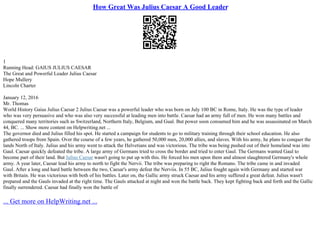 Was Julius Caesar A Tyrant | PPT