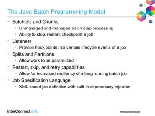 Was l iberty for java batch and jsr352 | PPT