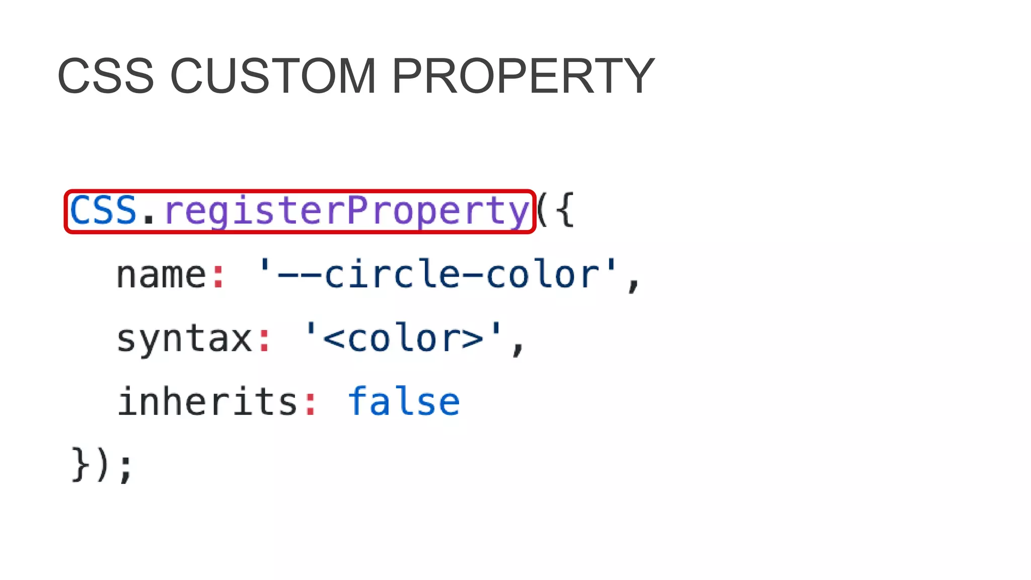 CSS CUSTOM PROPERTY
 