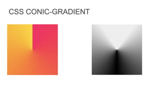 CSS CONIC-GRADIENT
 