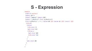 S - Expression
 