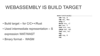 Webassembly: A Binary Format For The Web – UPAPGU