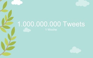 1.000.000.000 Tweets
        1 Woche
 