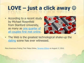 Quality relationships 2017 dating online of rosenfeld Five Tips
