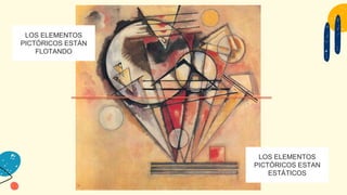 LOS ELEMENTOS
PICTÓRICOS ESTÁN
FLOTANDO
LOS ELEMENTOS
PICTÓRICOS ESTAN
ESTÁTICOS
 