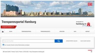 DB Systel GmbH | Thomas Tursics | Pareto | 29.05.2021 | http://transparenz.hamburg.de/ 22
 