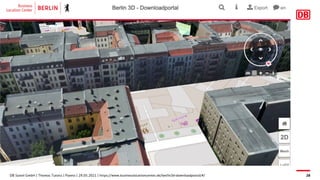 DB Systel GmbH | Thomas Tursics | Pareto | 29.05.2021 | https://www.businesslocationcenter.de/berlin3d-downloadportal/#/ 28
 
