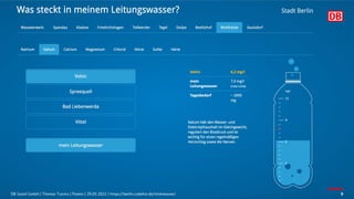 DB Systel GmbH | Thomas Tursics | Pareto | 29.05.2021 | https://berlin.codefor.de/trinkwasser/ 9
 