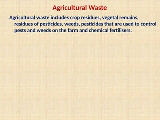 Farm Waste Examples Waste meaning classification and examples | PPTX