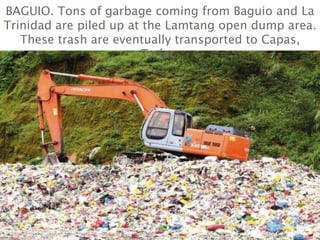 Waste management in Trancoville Barangay. Baguio, Philippines