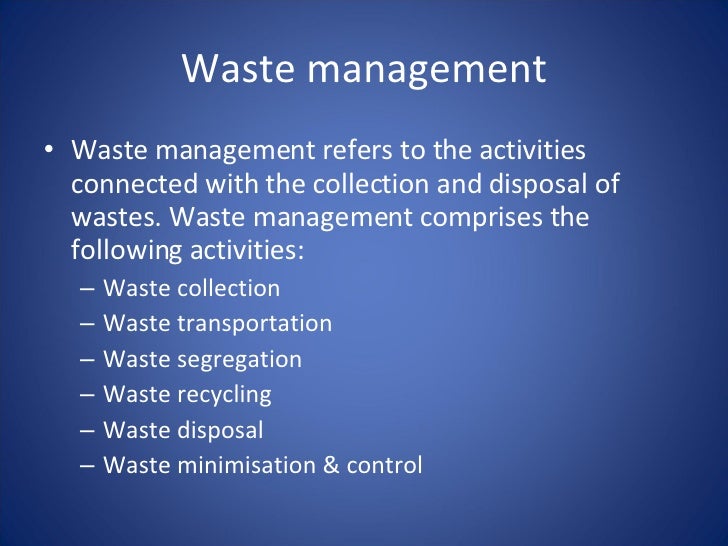Waste Management