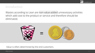 citoolkit.com
Introduction
Wastes according to Lean are non-value-added unnecessary activities
which add cost to the produ...
