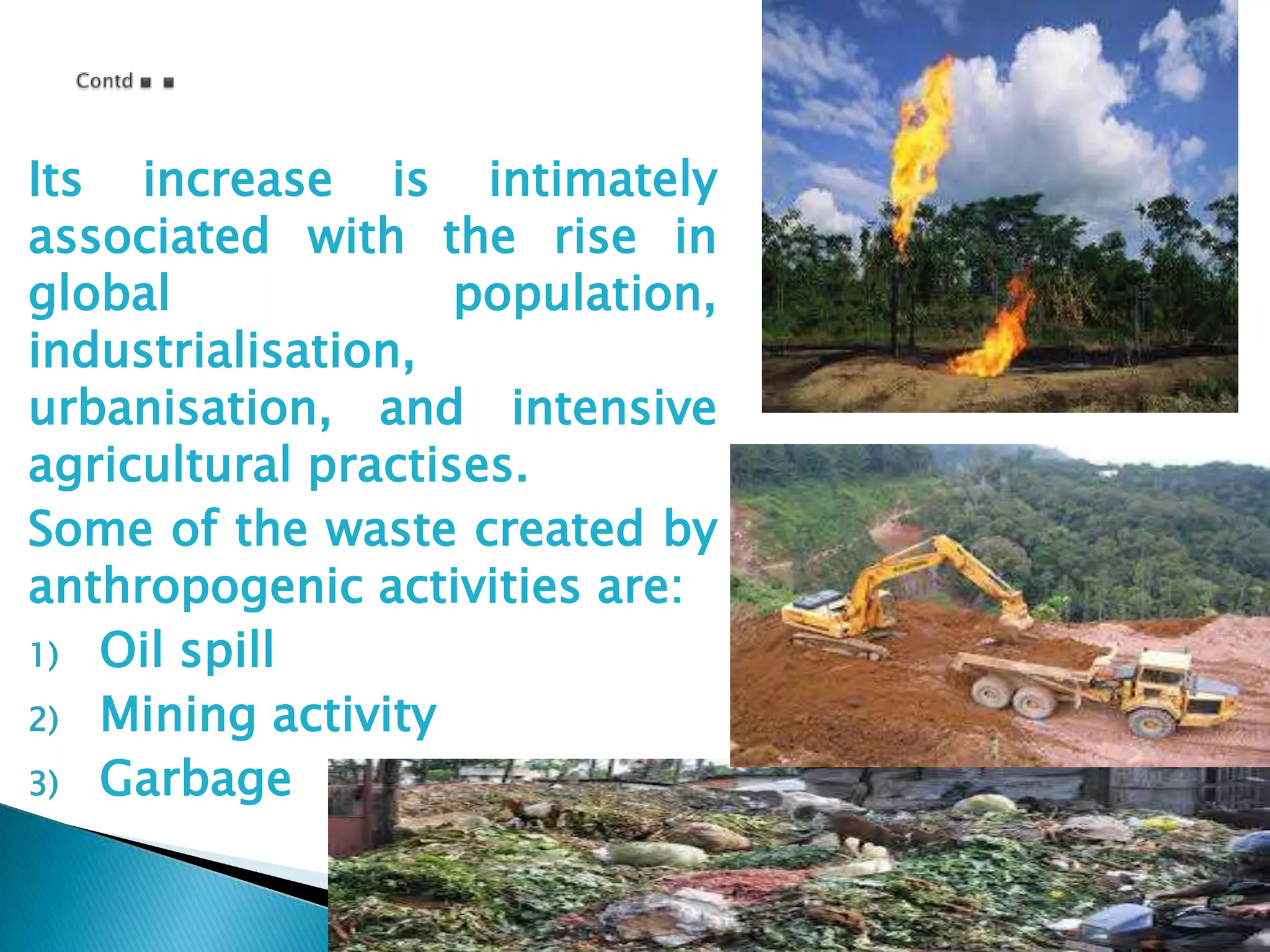 Waste created by anthropogenesis and its effect | PPTX