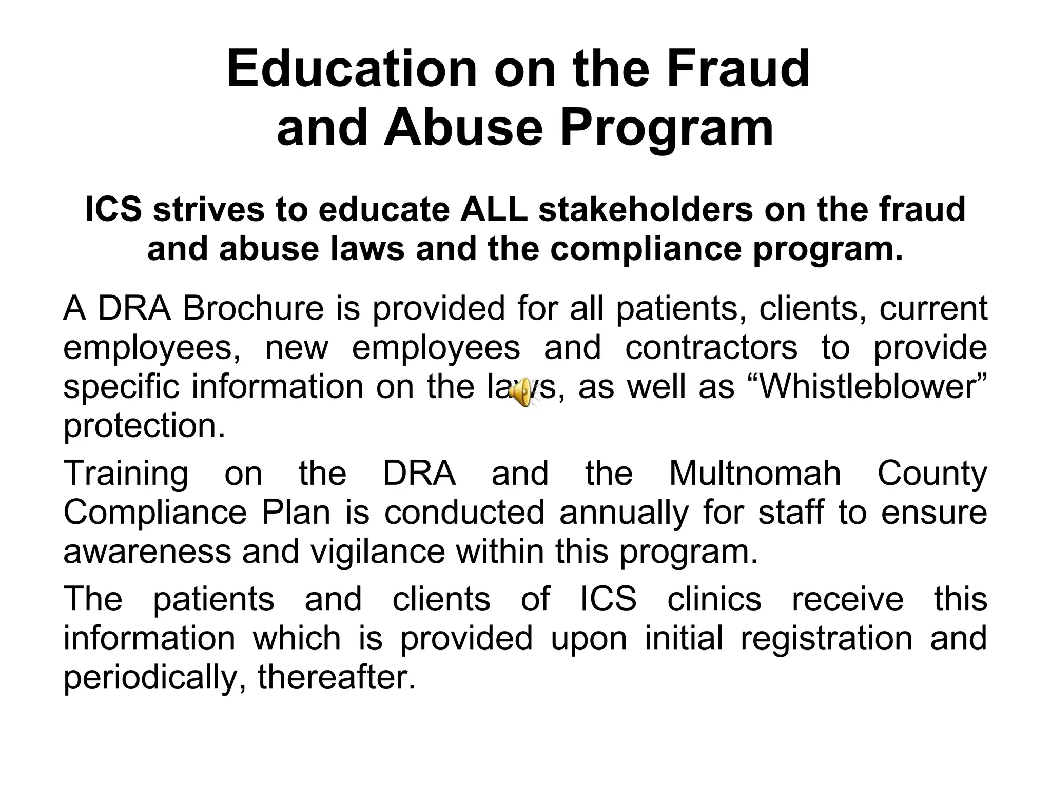 Waste, Fraud & Abuse Training | PPT