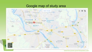 Google map of study area
 