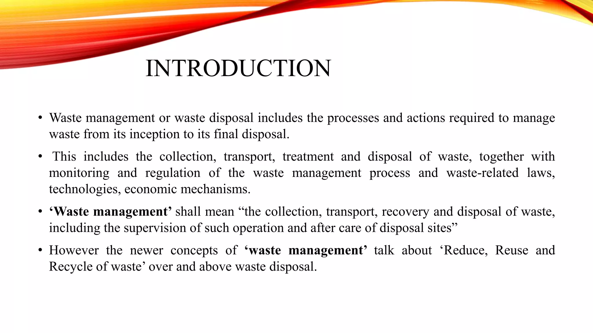 Waste Management pptx Waste Management pptx