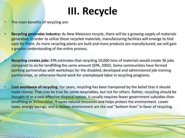 WASTE WASTE MANAGEMENT REDUCE, REUSE AND RECYCLE.ppt