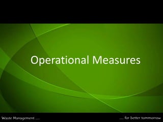 Operational Measures