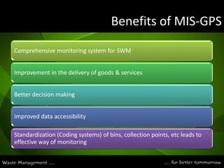 Benefits of MIS-GPS