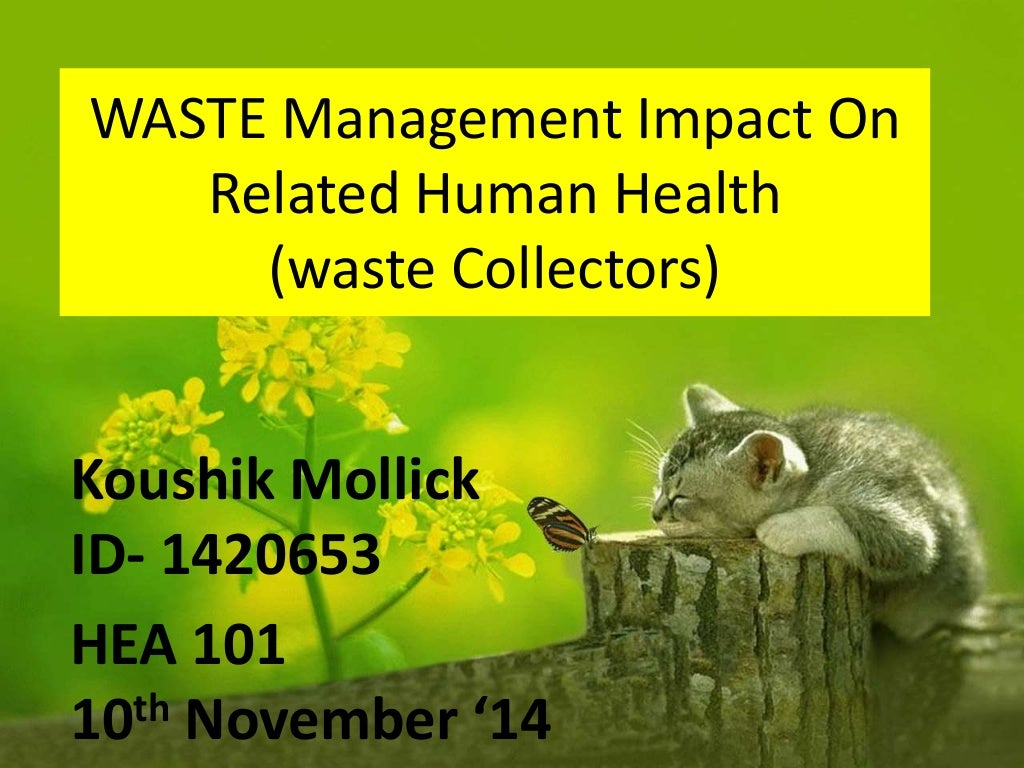 Waste management impact on related human health