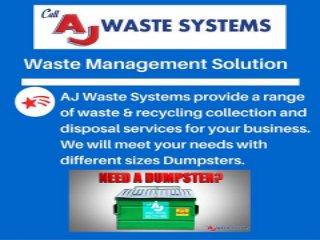 Waste Management Solution