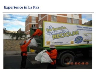 Experience in La Paz   